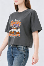 The spooky childless dog ladies crop top