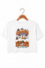 The spooky childless dog ladies crop top