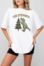 The struggle dinosaur christmas tee