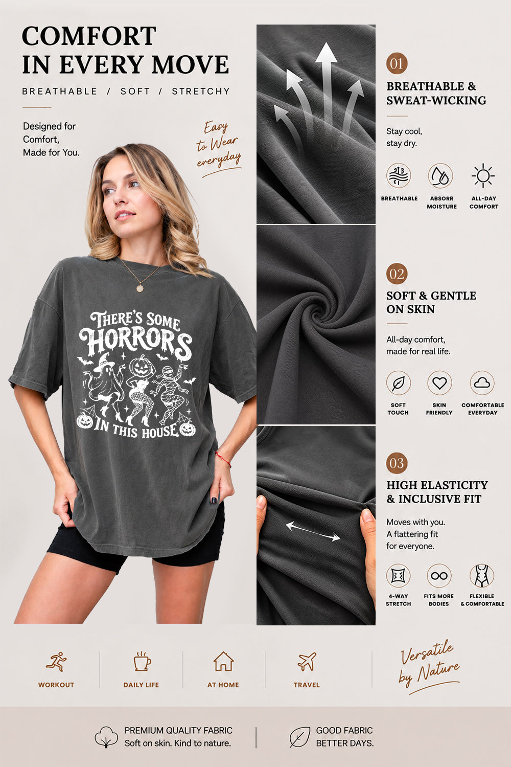 There's some horrors in this house tee