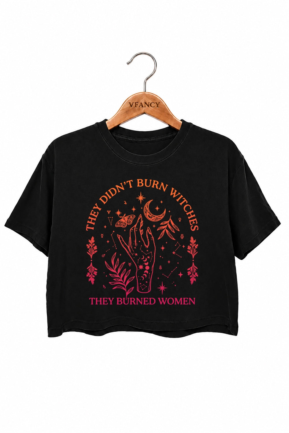 They didn't burn witches moon crop top