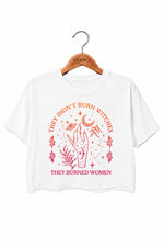 They didn't burn witches moon crop top
