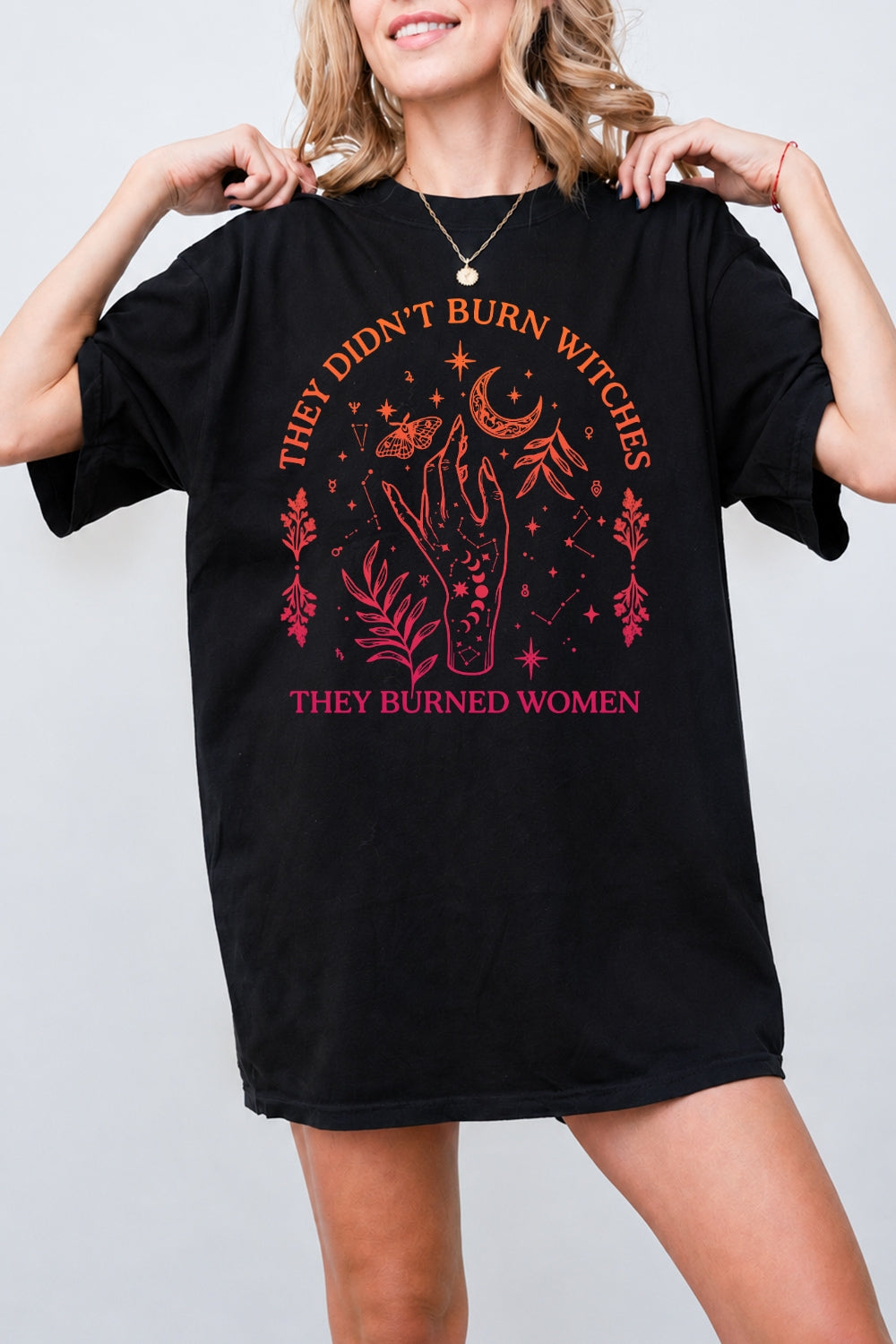 They didn't burn witches moon tee
