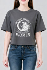 They didn't burn witches moonlight crop top