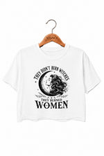 They didn't burn witches moonlight crop top