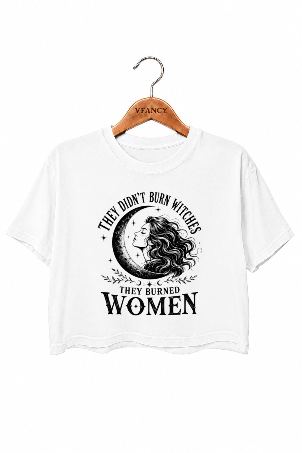 They didn't burn witches moonlight crop top