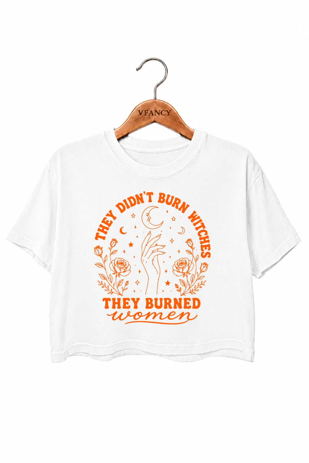They didn t burn witches rose crop top
