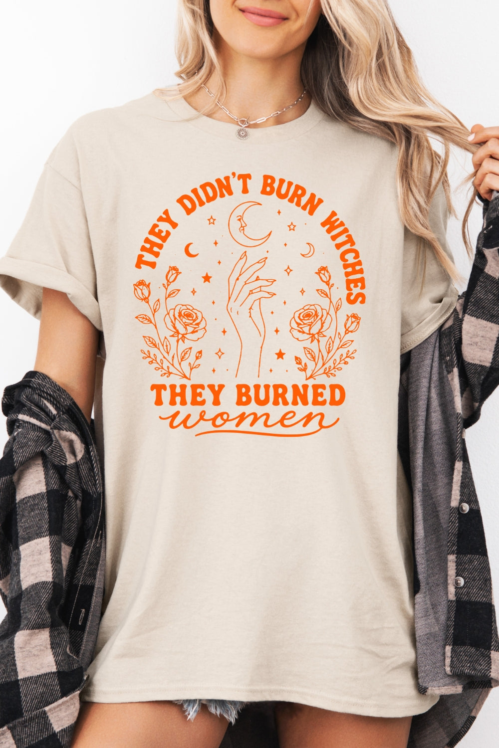 They didn t burn witches rose tee