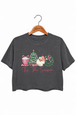 Tis the season cute christmas crop top