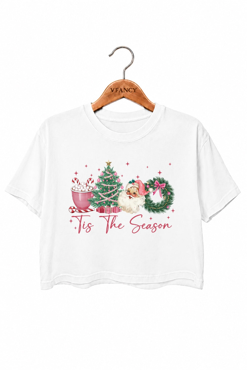 Tis the season cute christmas crop top