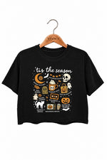 Tis the season halloween crop top