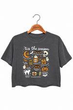 Tis the season halloween crop top