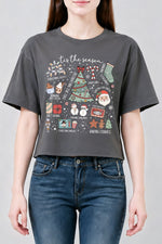 Tis the season merry christmas crop top
