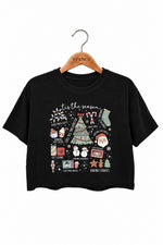 Tis the season merry christmas crop top