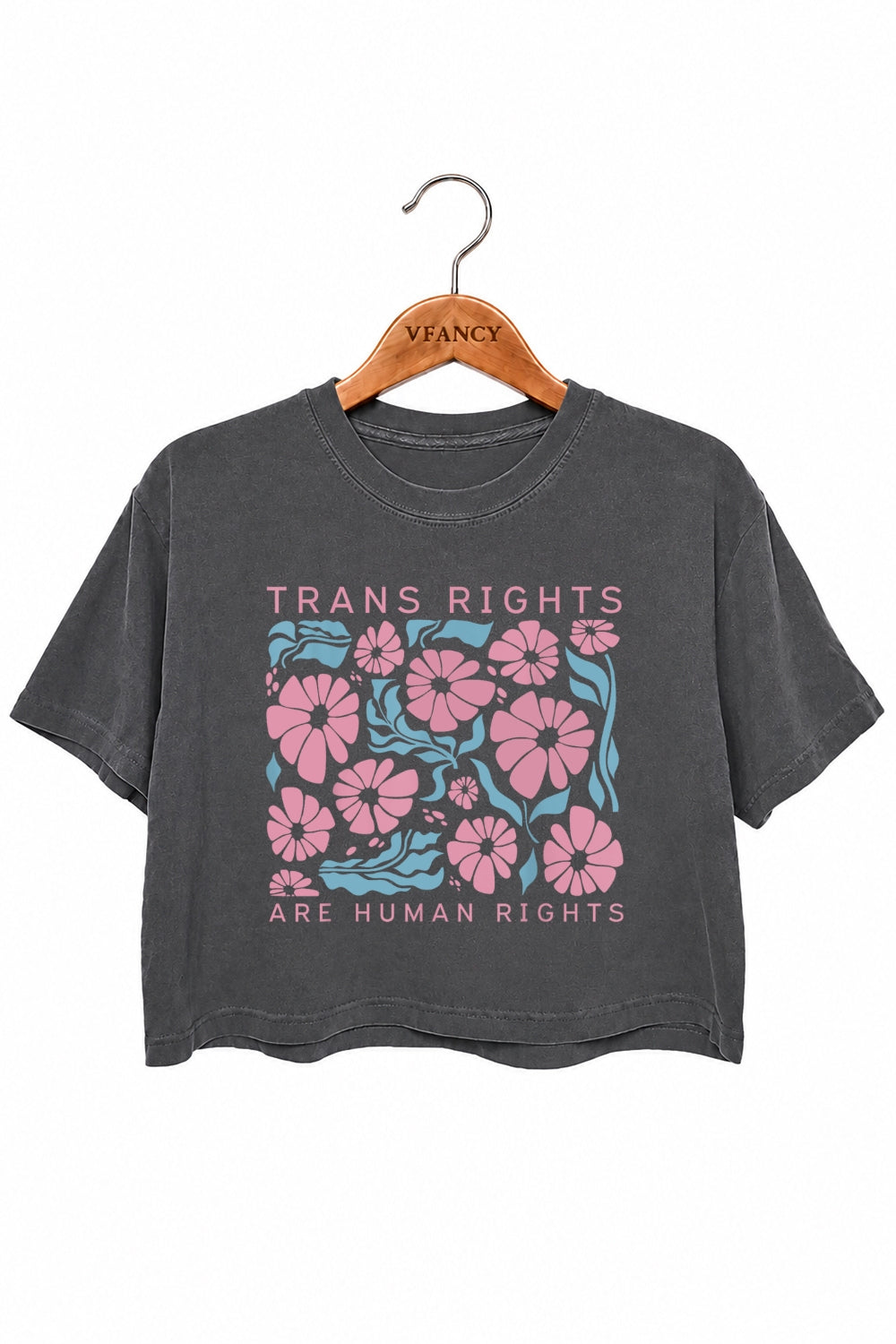 Trans rights are human rights crop top