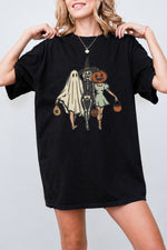 Trick or treat besties halloween tee