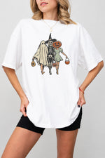 Trick or treat besties halloween tee