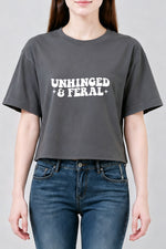 Unhinged and feral crop top