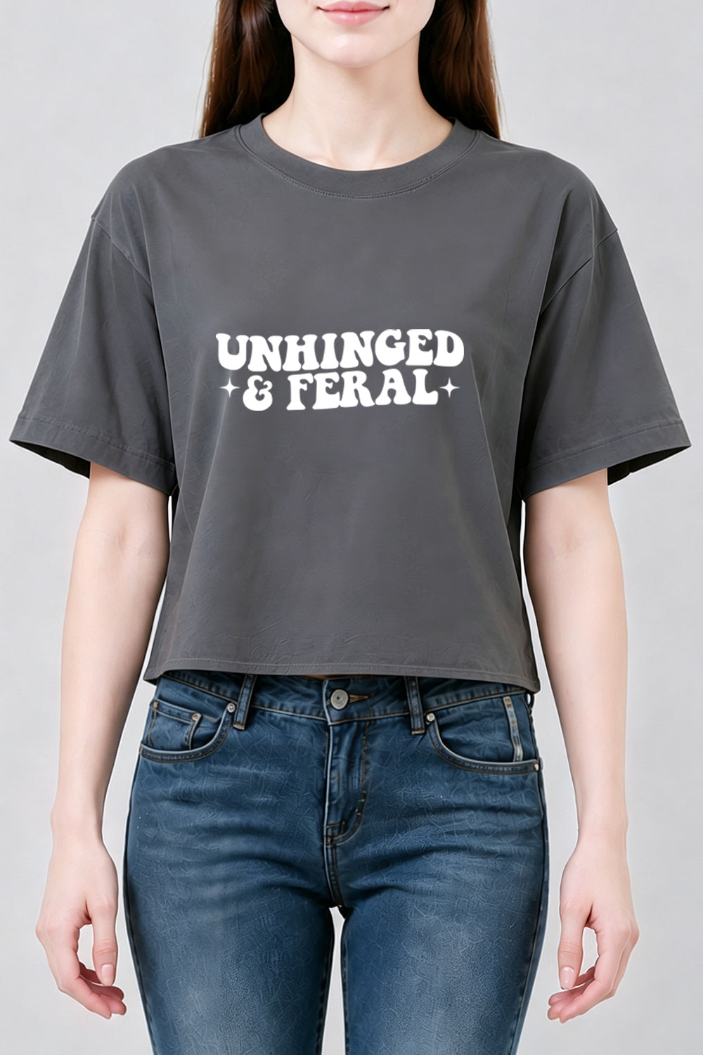 Unhinged and feral crop top