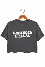 Unhinged and feral crop top