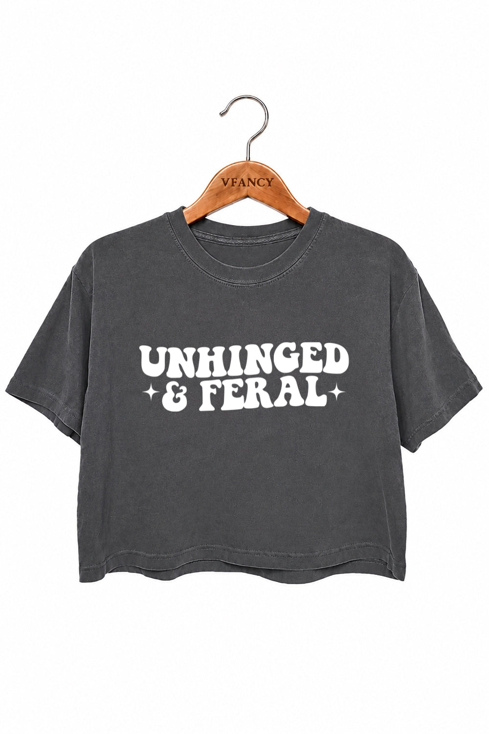 Unhinged and feral crop top