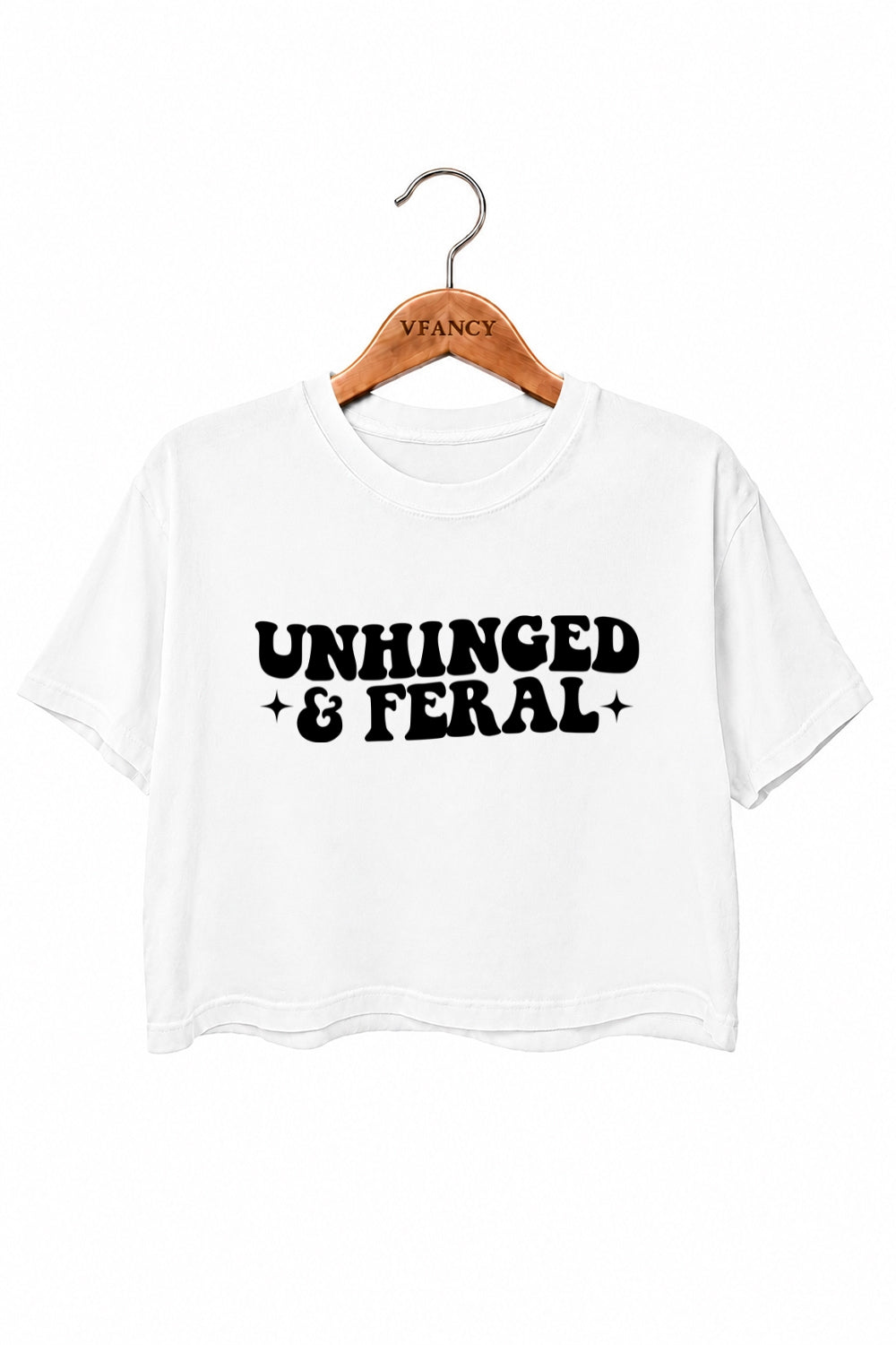Unhinged and feral crop top