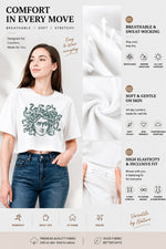 Vintage medusa head crop top