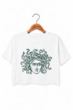 Vintage medusa head crop top