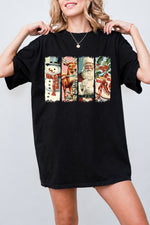Vintage santa reindeer tee