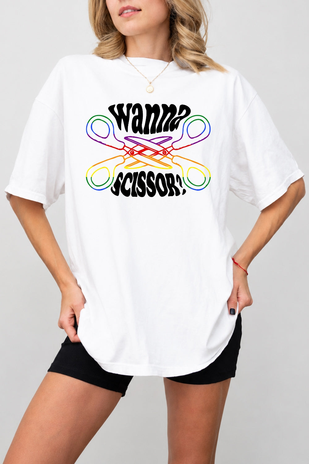 Wanna scissors funny tee