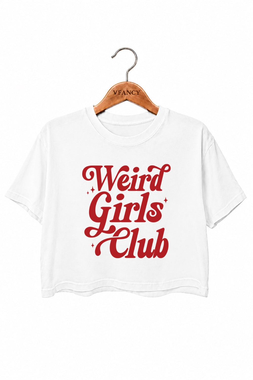 Weird girls club crop top