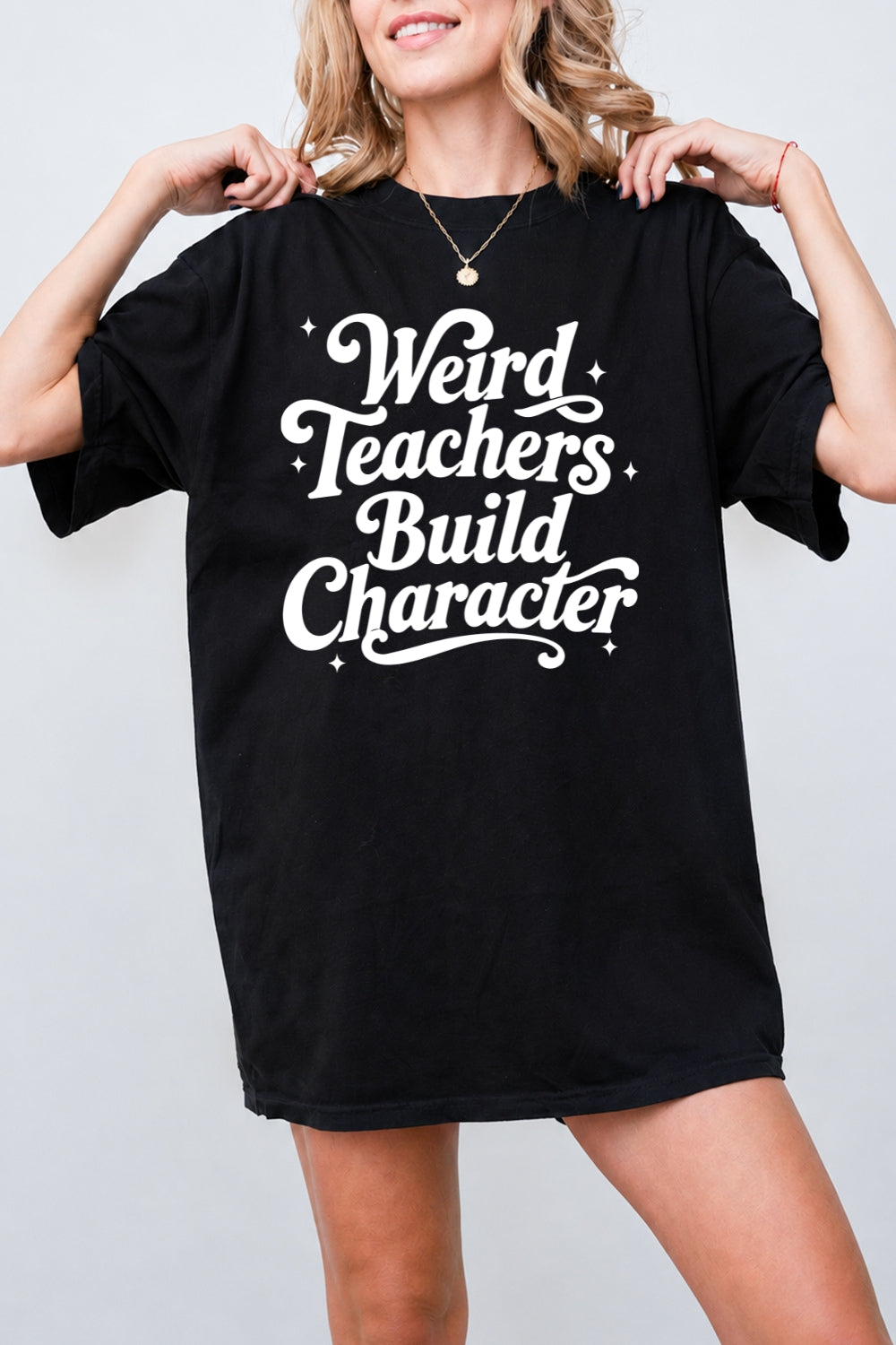 Weird teachers build character tee