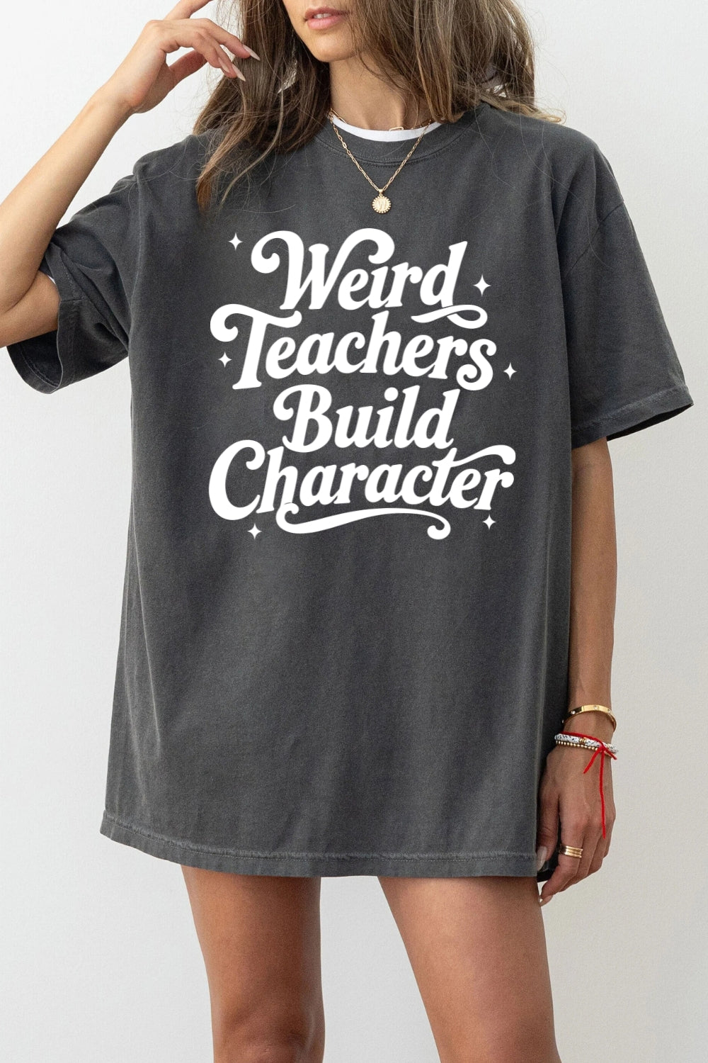 Weird teachers build character tee
