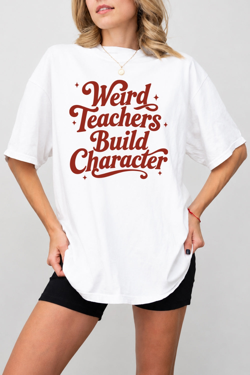 Weird teachers build character tee