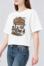 Welcome to the bookstore crop top