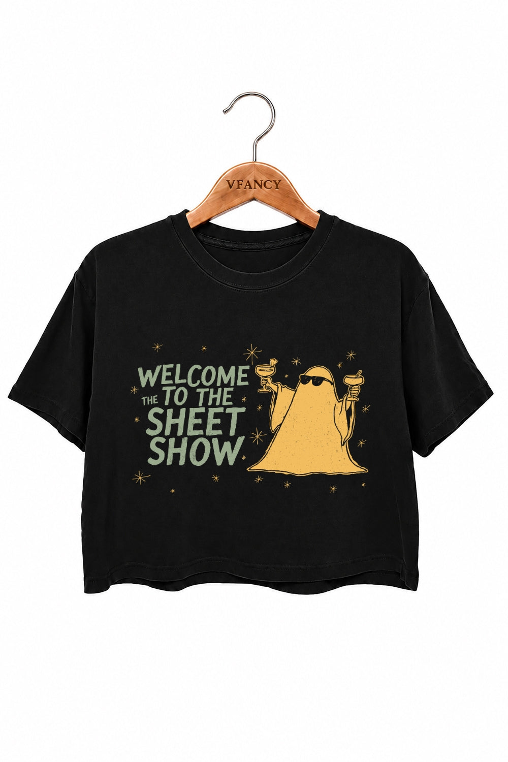 Welcome to the sheet show halloween crop top