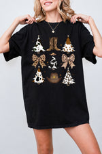 Western style christmas tee