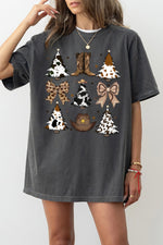 Western style christmas tee