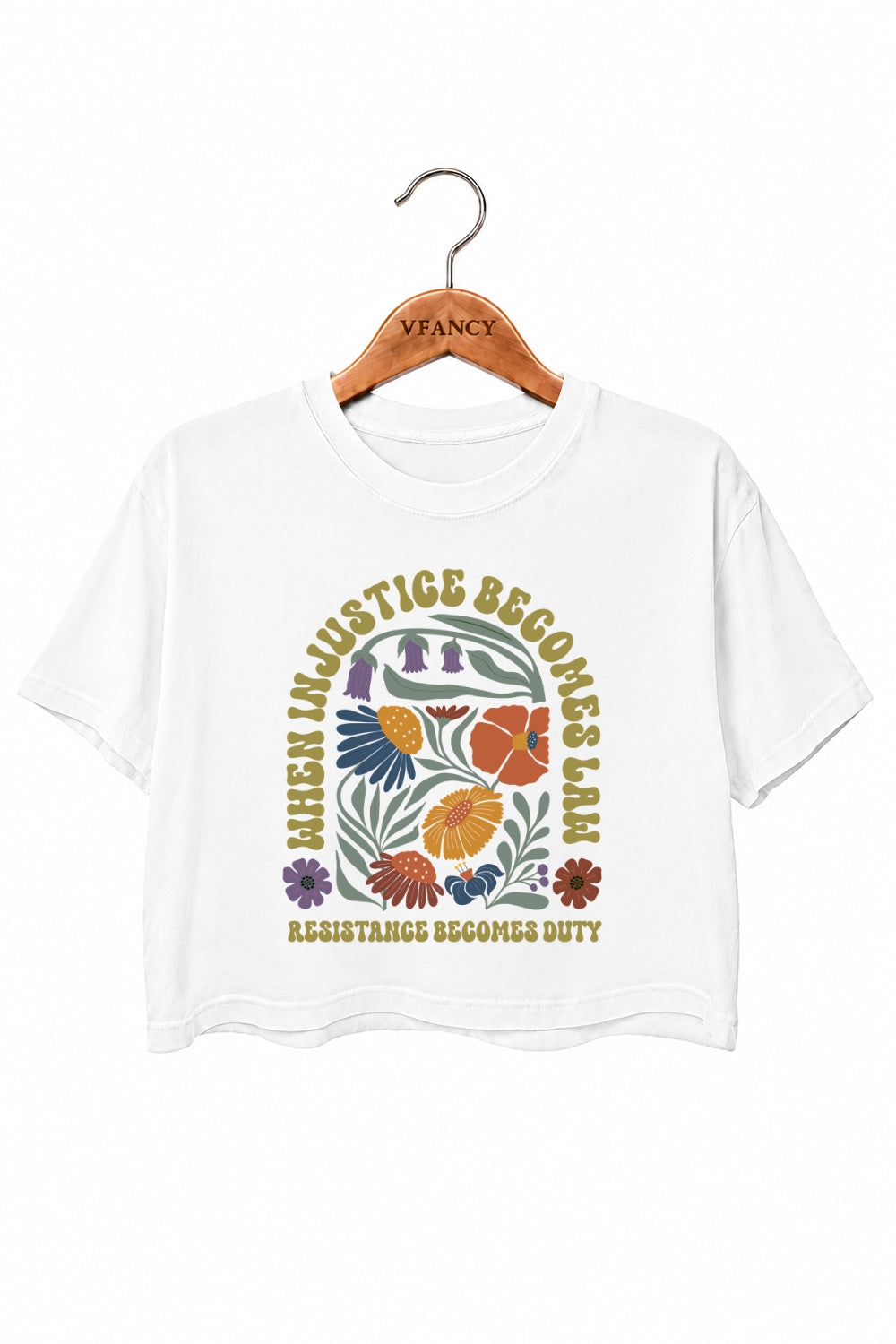 When injustice become law floral crop top