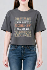 When injustice become law resistance become duty crop top