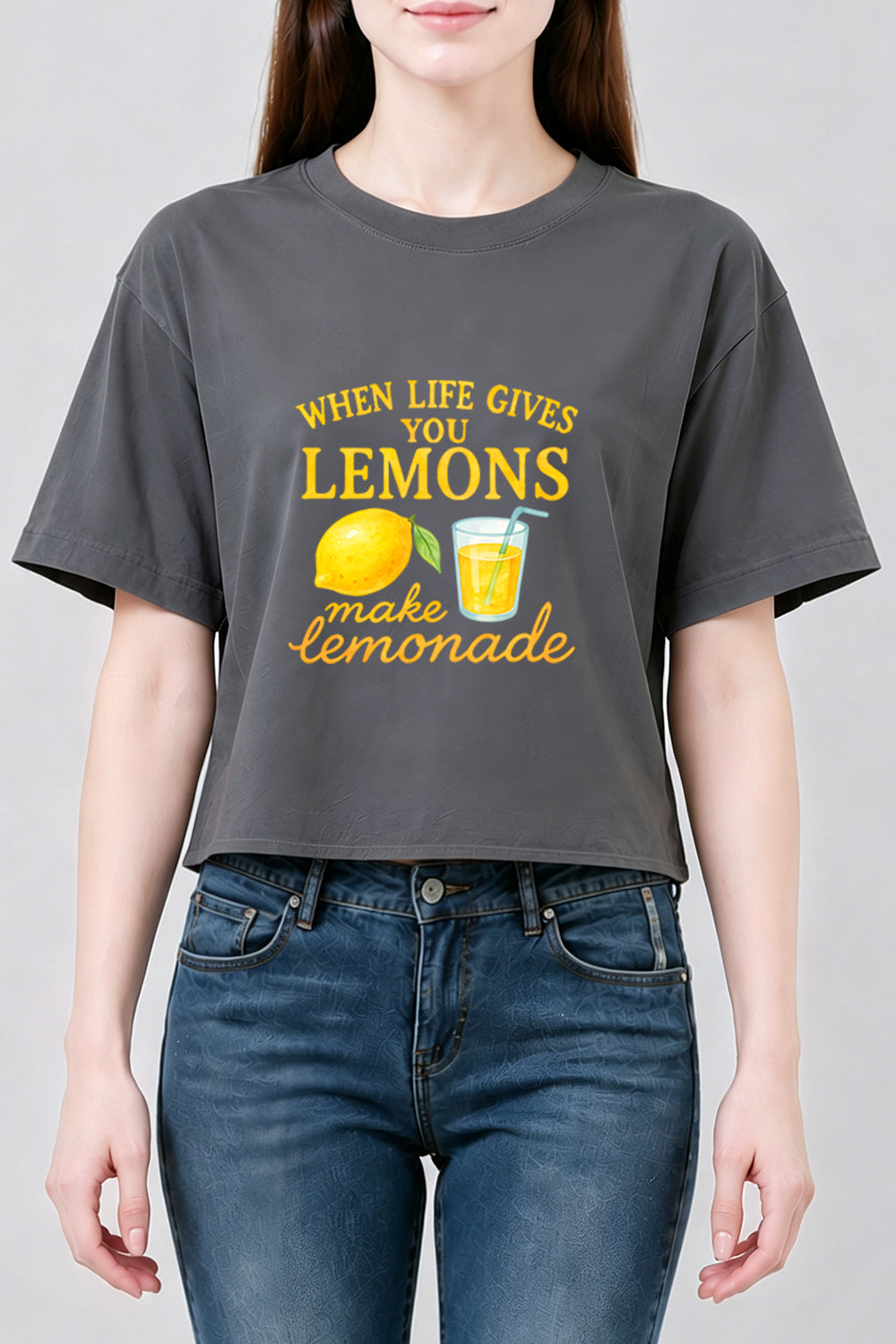 When life gives you lemons crop top