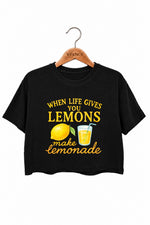 When life gives you lemons crop top