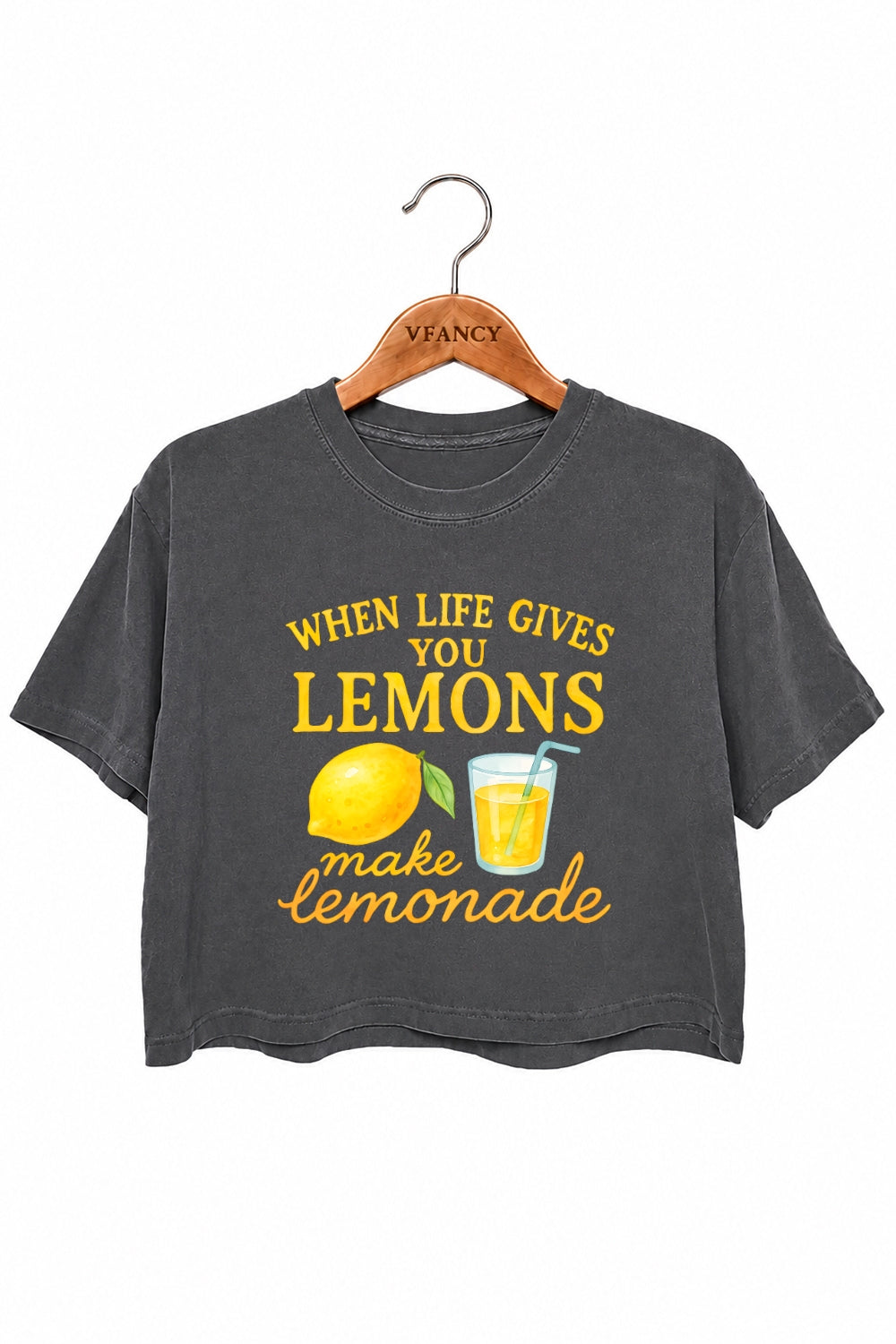 When life gives you lemons crop top