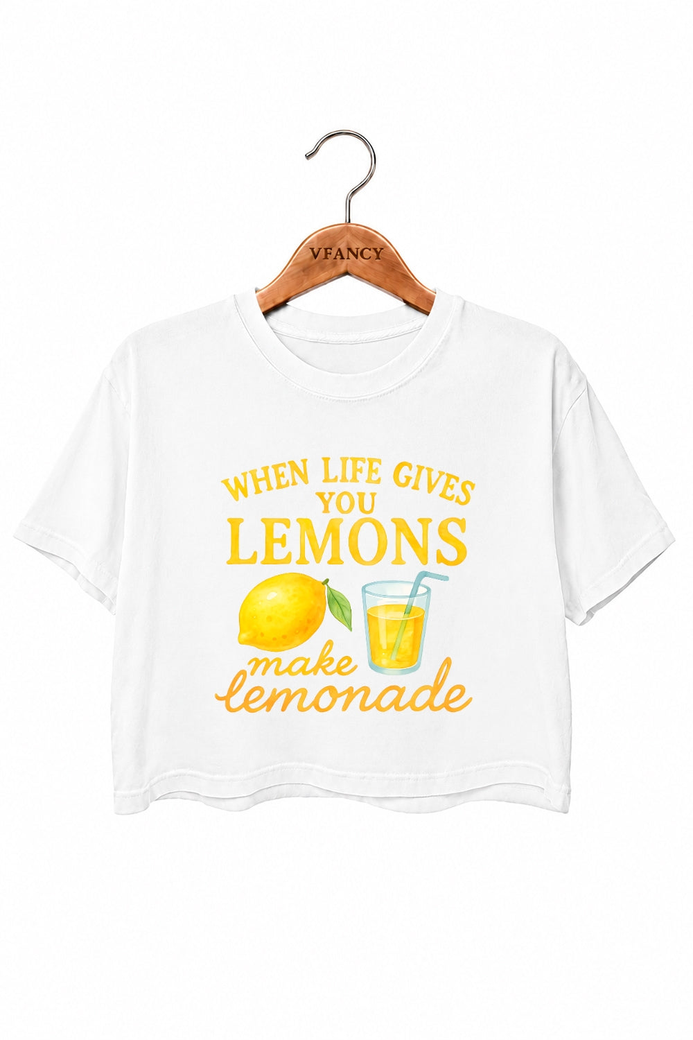 When life gives you lemons crop top