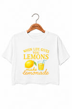When life gives you lemons crop top
