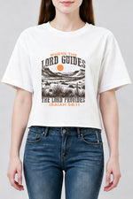 Where the lord guides crop top