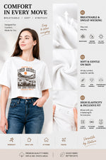 Where the lord guides crop top