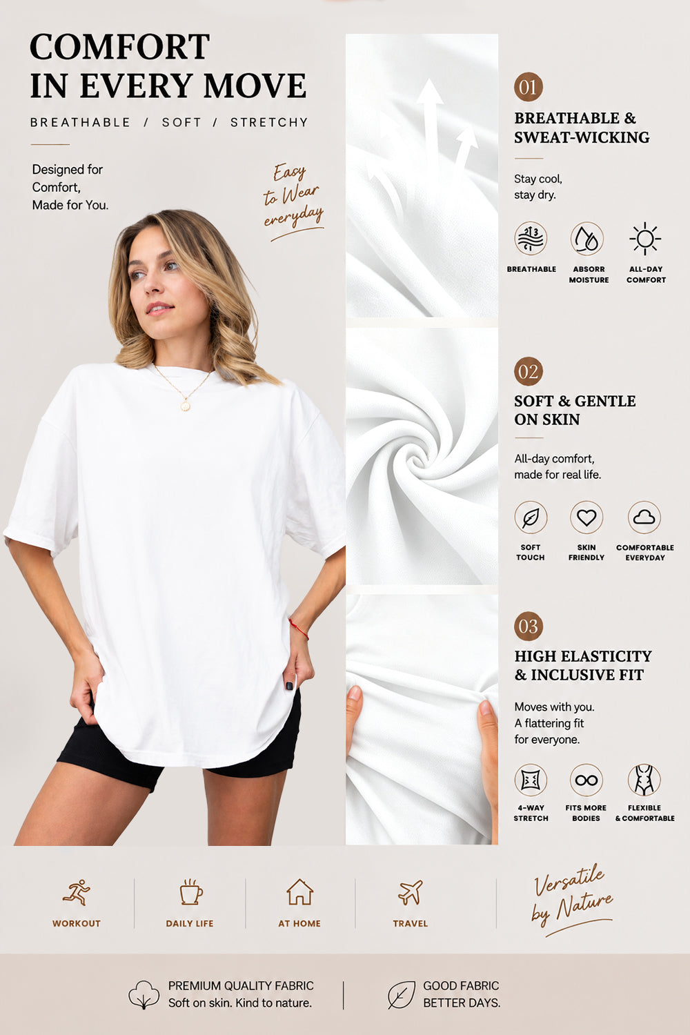 White tee detail