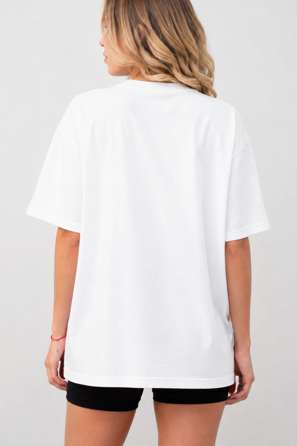 White tee back