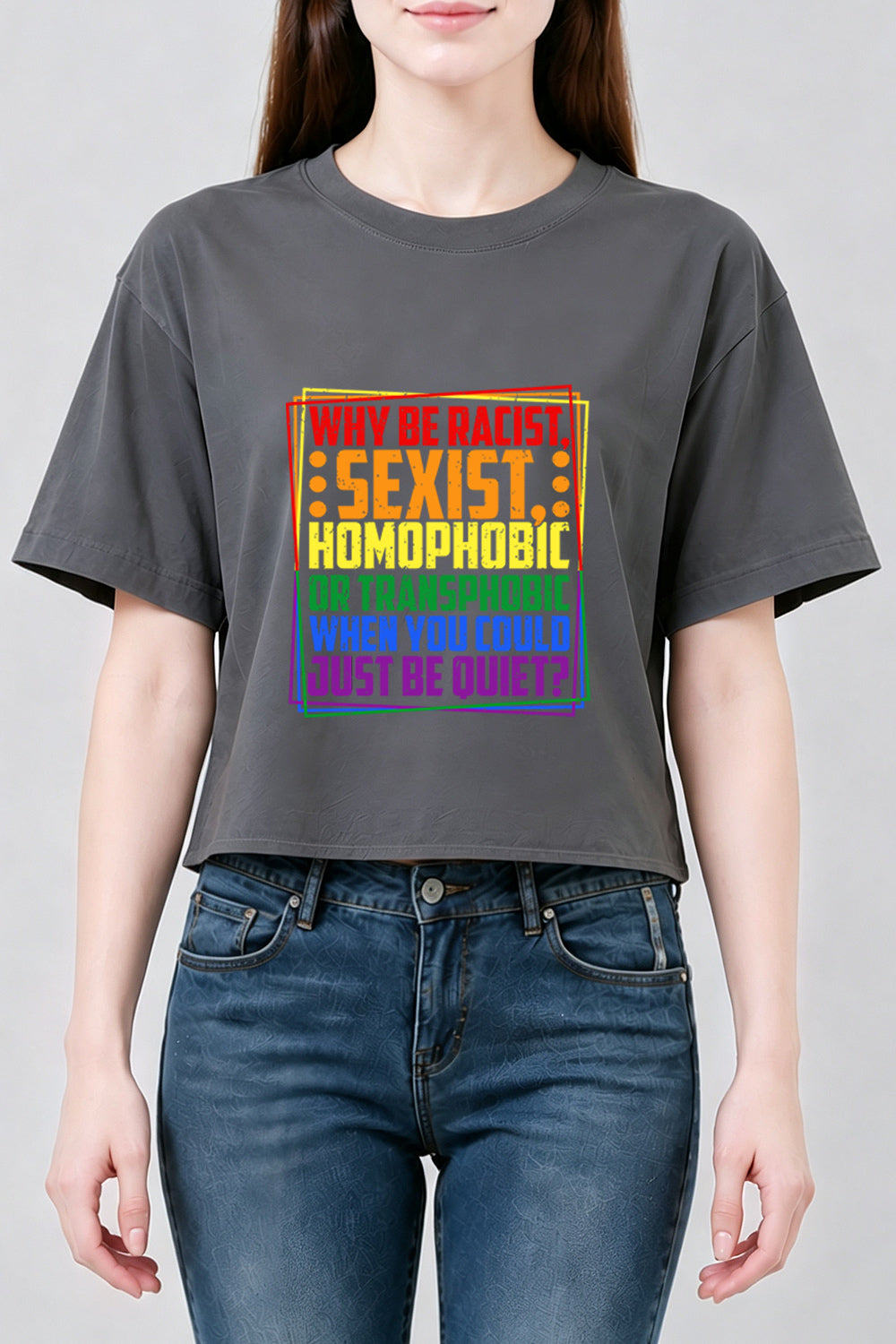 Why be question crop top